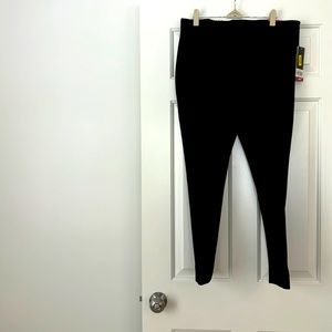NWT Pull on black dress pants by Slim Factor